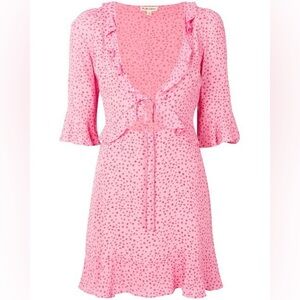 For Love and Lemons pink mini dress